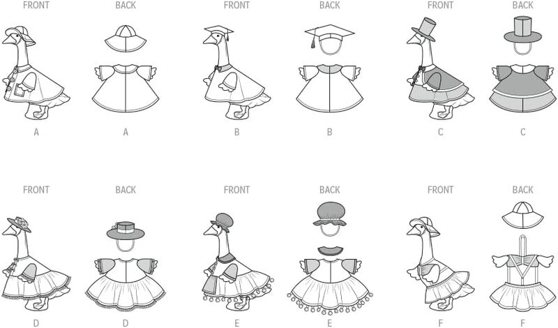 Simplicity SS3158OS Summer Clothes for Porch and Lawn Geese Sewing Pattern Packet, Design Code S3158, Sizes One Size - Image 2